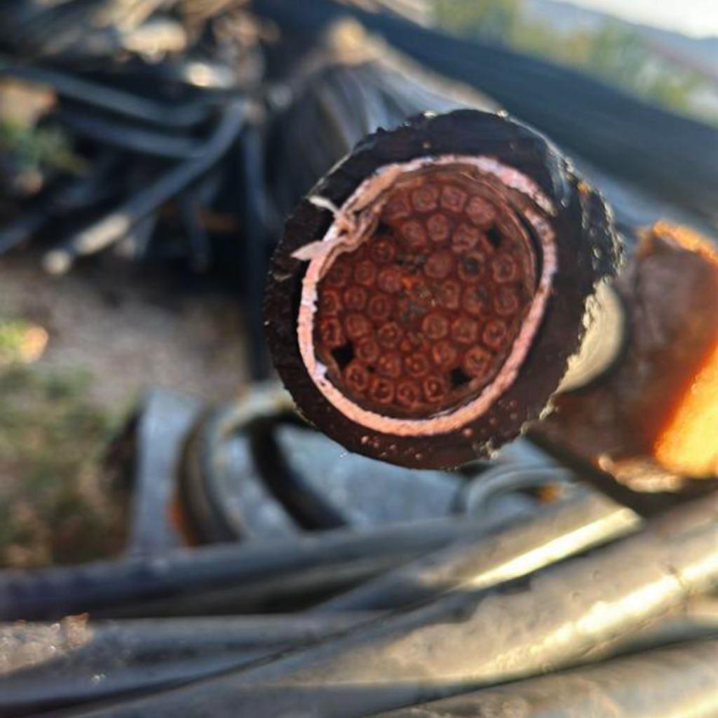 rottame di cavo coassiale - scrap cable copper allumium